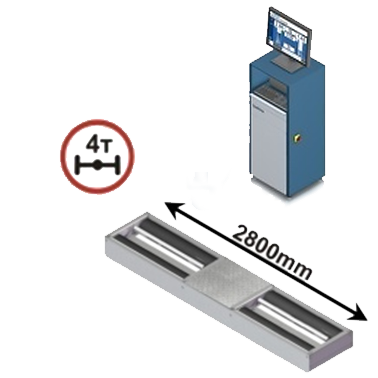 Тормозной стенд NTS 810 VII-P7, дооснащение 4WD