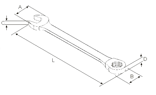Ключ комбинированный трещоточный 72 зуба 11мм