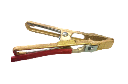 Зажим типа "крокодил" 500А красный