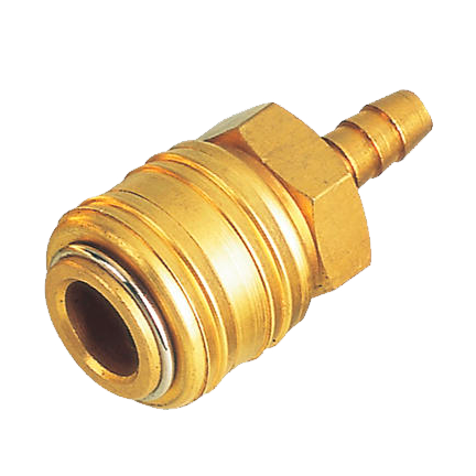 Пневморазъём металлический, ёлочка 8 мм