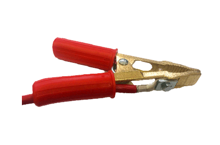 Зажим типа "крокодил" 500А красный