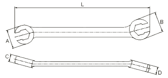 Разрезной ключ 09х11мм