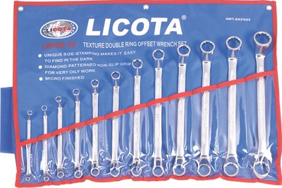 Набор ключей накидных 75гр. 12пр., 6-32мм