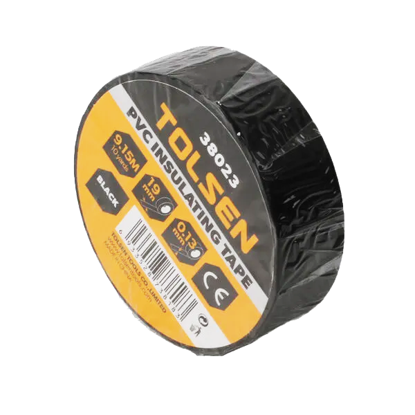 Изолента ПВХ. черная 19мм х 9,15 м