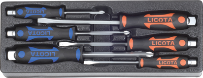 Набор отверток цельнометаллических 6пр. в ложементе