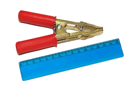 Зажим типа "крокодил" 500А красный