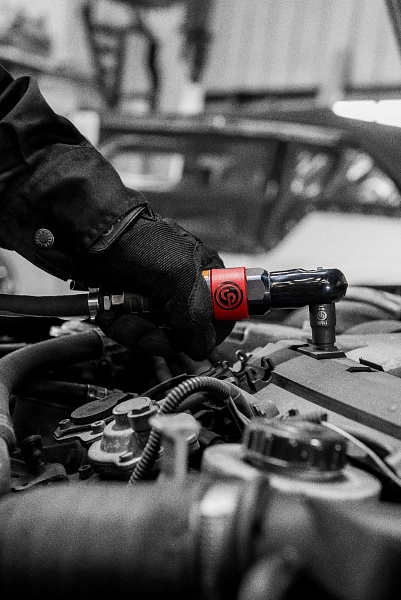 Пневмотрещотка 3/8" 35 Нм, длина 169 мм