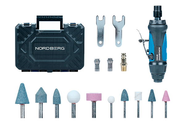 Пневмобормашинка с комплектом насадок