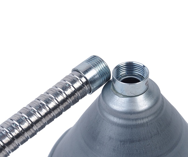 Воронка 630мм металлическая (гибкий тонкий слив)