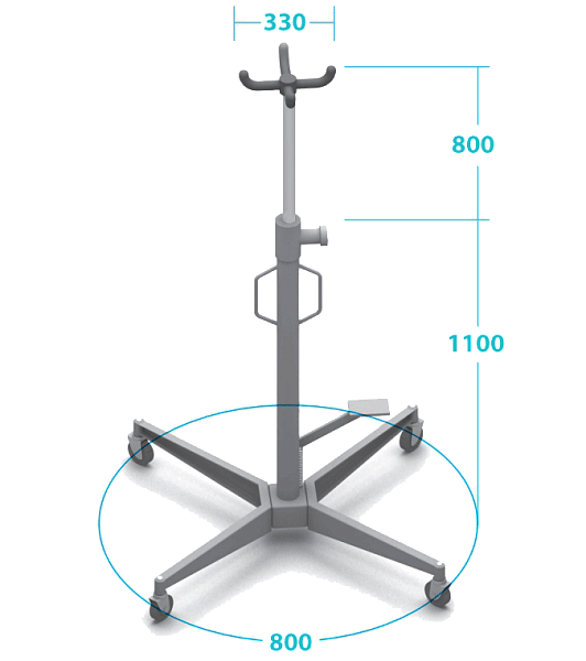 Стойка гидравлическая трансмиссионная, г/п 1000 кг