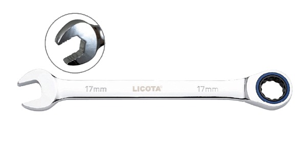 Ключ комбинированный трещоточный 100 зубьев 13 мм