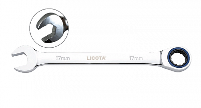 Ключ комбинированный трещоточный 100 зубьев 10 мм