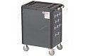 Тележка инструментальная, 7 выдвижных ящиков, серая