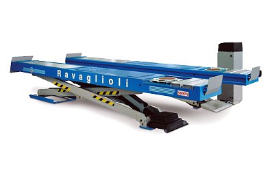 Подъемник ножничный, электрогидравлический, г/п 5 т, заглубляемый, платформы для сход-развала