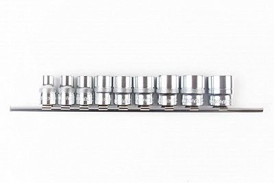 Набор торцевых головок 1/2" 12 гр. 10-24мм 10пр. на линейке