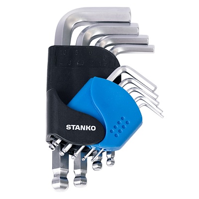 Набор угловых ключей шестигранных коротких 9шт.