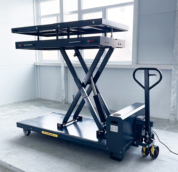 Подъемник ножничный мобильный для обслуживания АКБ электромобилей
