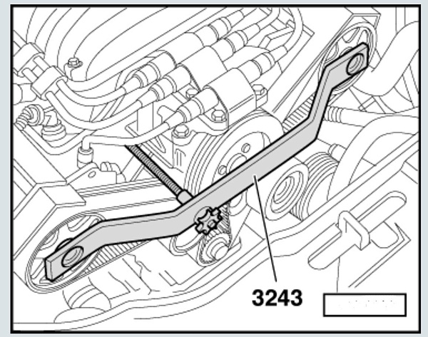 Установочная планка для валов AUDI V6