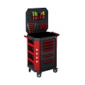 Инструментальная тележка с экраном и ящиками