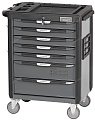 Тележка инструментальная, 7 выдвижных ящиков, серая