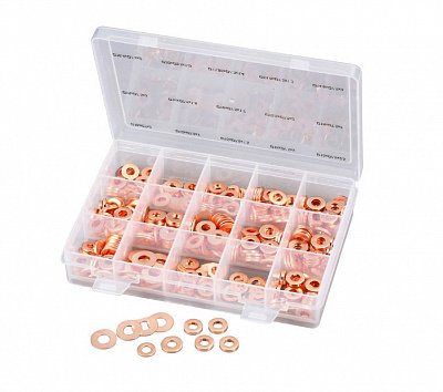 Набор медных шайб для форсунок дизельных двигателей, 450шт.