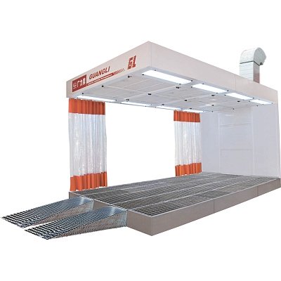 Пост подготовки к окраске с верхним пленумом Guangli, напольные решетки (пленум)