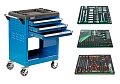 Тележка инструментальная 3 полоки с комплектом инструмента, 233 пр. 