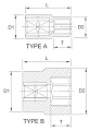 Головка торцевая 6гр. 1/4" 11мм