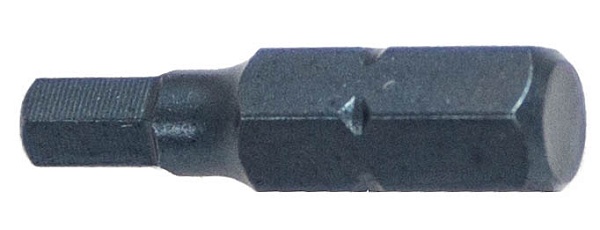 Бита усиленная 1/4" шестигранная H1.5 25мм