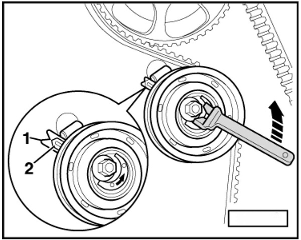 Приспособление для установки ремня распредвала VAG