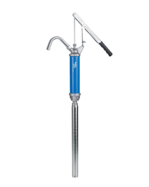 Насос бочковый, рычажный для масел, синий корпус