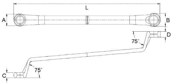 Ключ накидной 32х36мм
