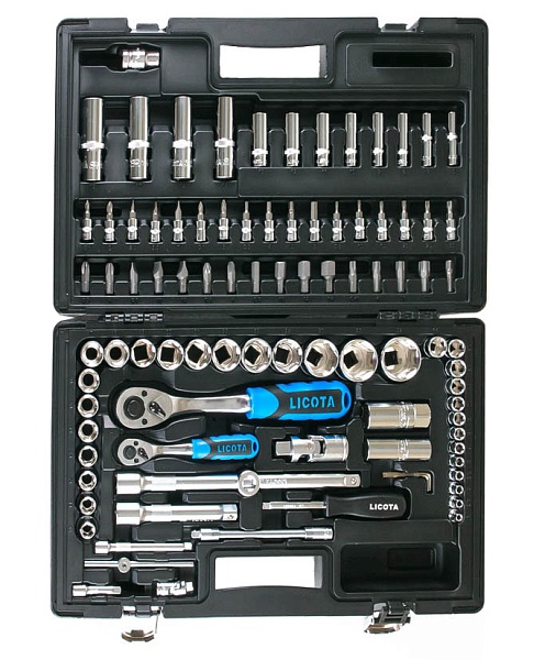 Набор инструмента 1/2" и 1/4" 94 предмета