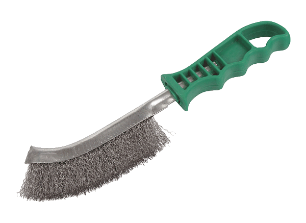 Щетка металлическая с пластиковой ручкой