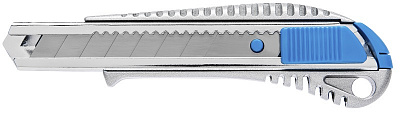 Нож с отламывающимся лезвием 18 мм, металлический корпус, 1 лезвие SKS