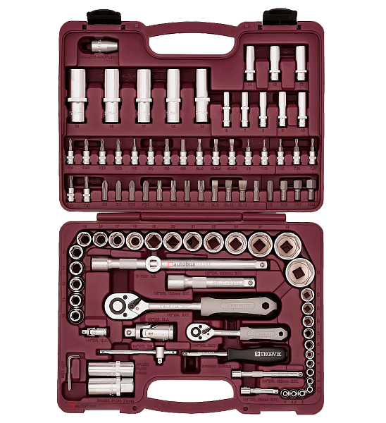 UTS0094 Набор инструмента универсальный 1/4", 1/2"DR, 94 предмета