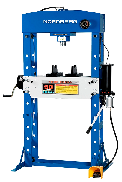 Напольный гидравлический пресс с пневматическим приводом, 50т