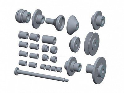 Дополнительный комплект Luxe к адаптеру для балансировки мотоциклетных колес SIVIK Moto