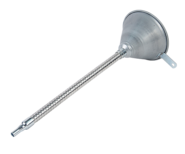 Воронка 370мм металлическая (гибкий тонкий слив)