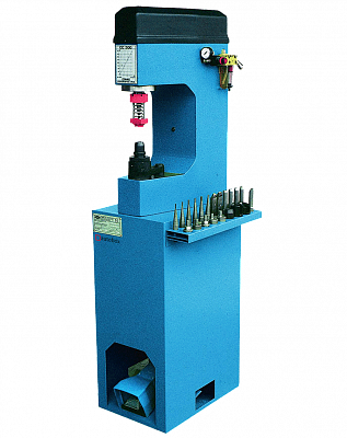 Станок для наклепки накладок на тормозные колодки (пневмогидравлический)