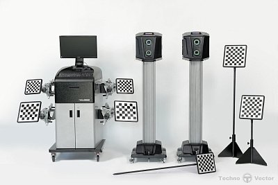 Мобильный стенд сход-развал 3D для грузовых автомобилей, до 2х осей, Техно Вектор 7 Truck
