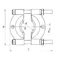 Съемник сегментный (сепаратор), 15-70 мм