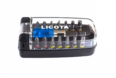 Набор торсионных бит 1/4" с магнитным держателем 15 пр.