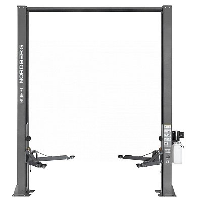 Подъемник двухстоечный, электрогидравлический, г/п 4 т (380В), H=3,6 м, серый